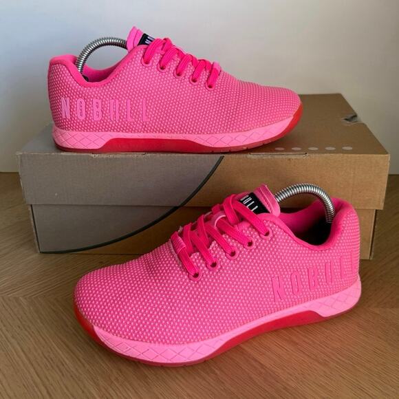 NOBULL Women's Outwork in Neon Pink Training Sneakers  - Men 4.5- W 6 - Picture 4 of 15